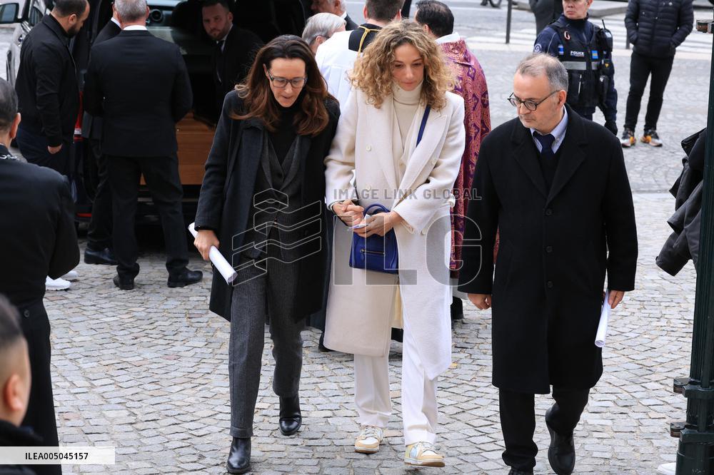 Figure of French Football Rolland Courbis funeral - Paris