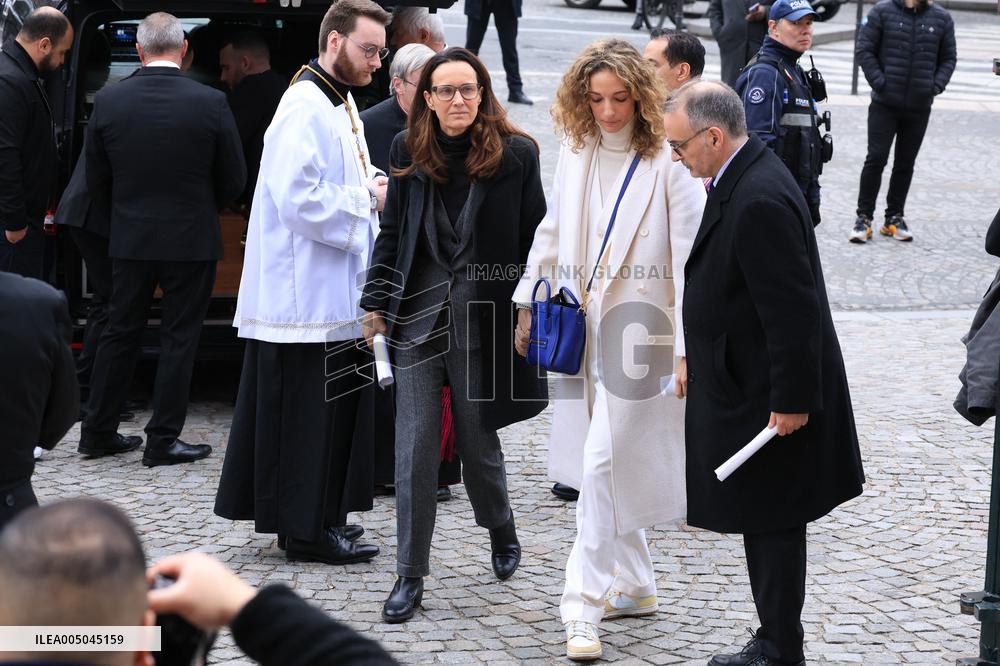 Figure of French Football Rolland Courbis funeral - Paris