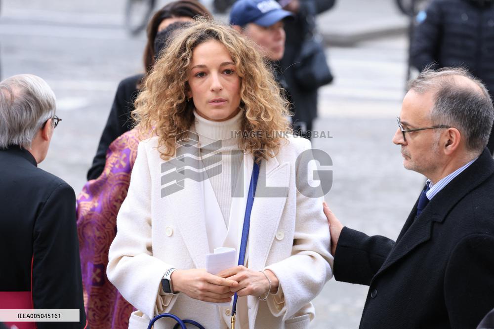 Figure of French Football Rolland Courbis funeral - Paris