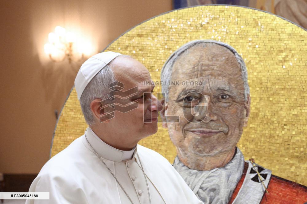 Mosaic Portrait of Pope Leo XIV for St. Paul Outside the Walls Basilica - Vatican