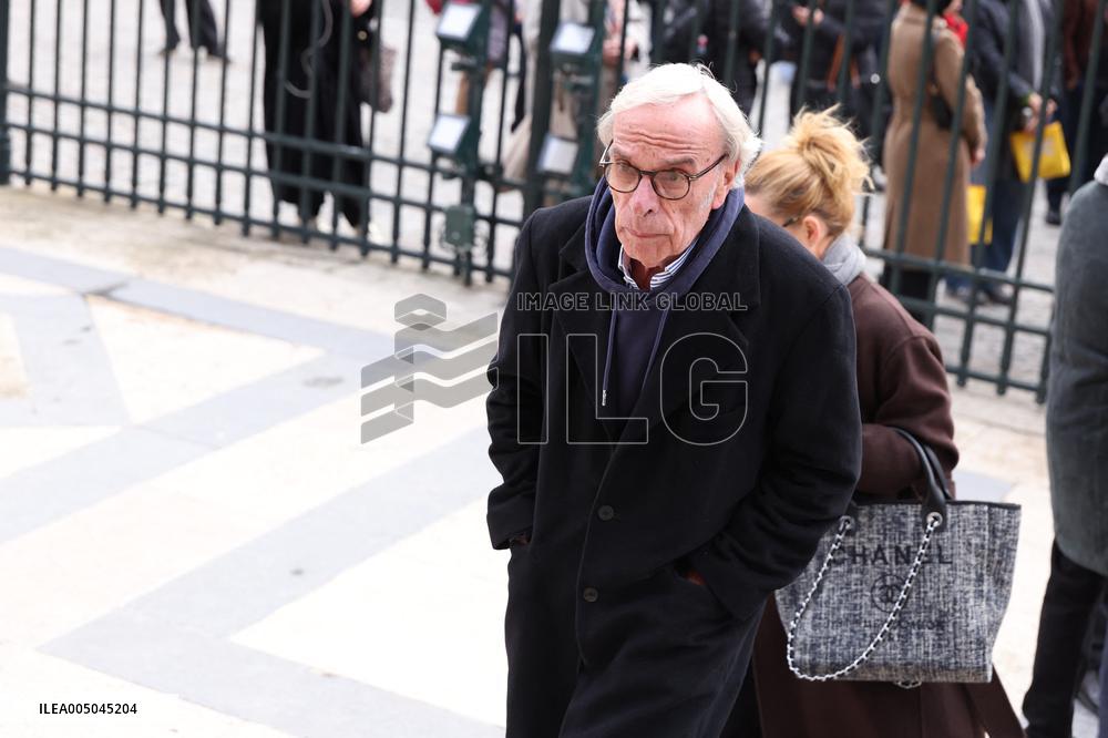 Figure of French Football Rolland Courbis funeral - Paris