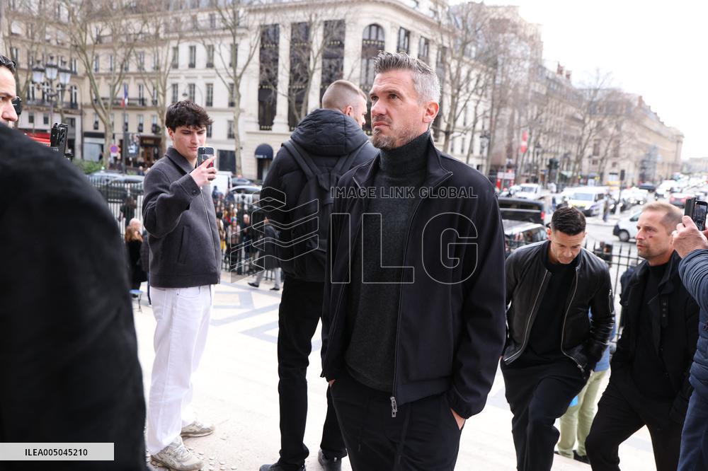 Figure of French Football Rolland Courbis funeral - Paris