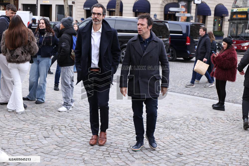 Figure of French Football Rolland Courbis funeral - Paris