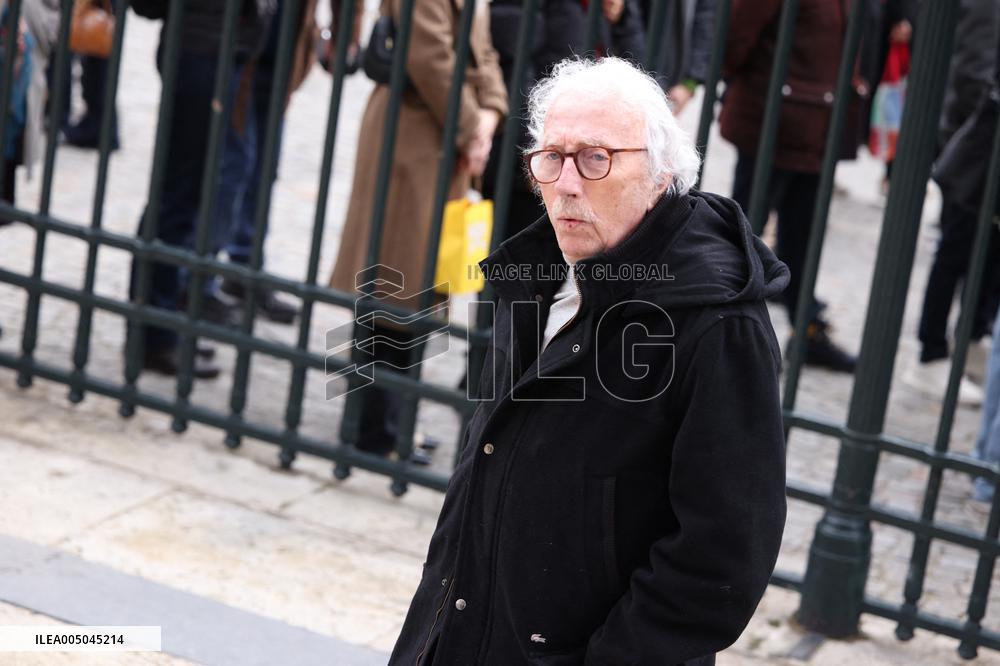 Figure of French Football Rolland Courbis funeral - Paris
