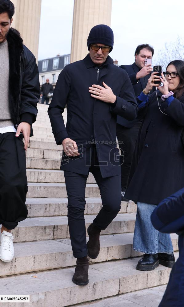 Figure of French Football Rolland Courbis Funeral - Paris
