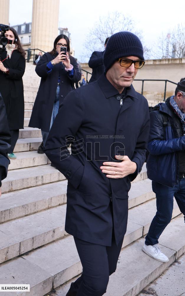 Figure of French Football Rolland Courbis Funeral - Paris