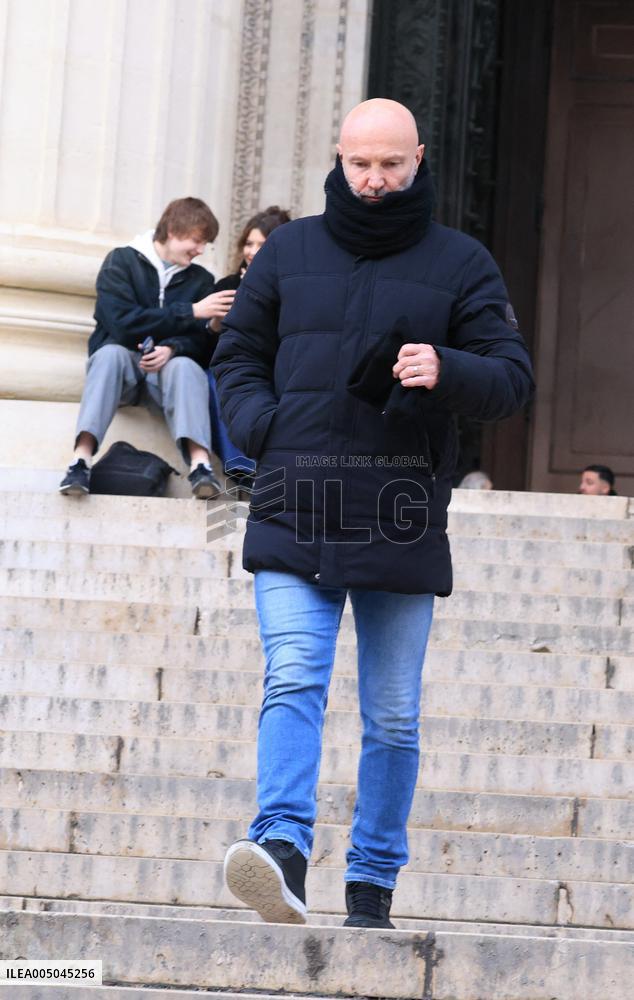 Figure of French Football Rolland Courbis Funeral - Paris