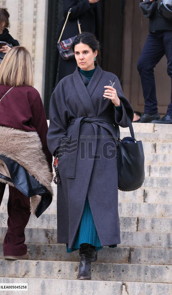 Figure of French Football Rolland Courbis Funeral - Paris