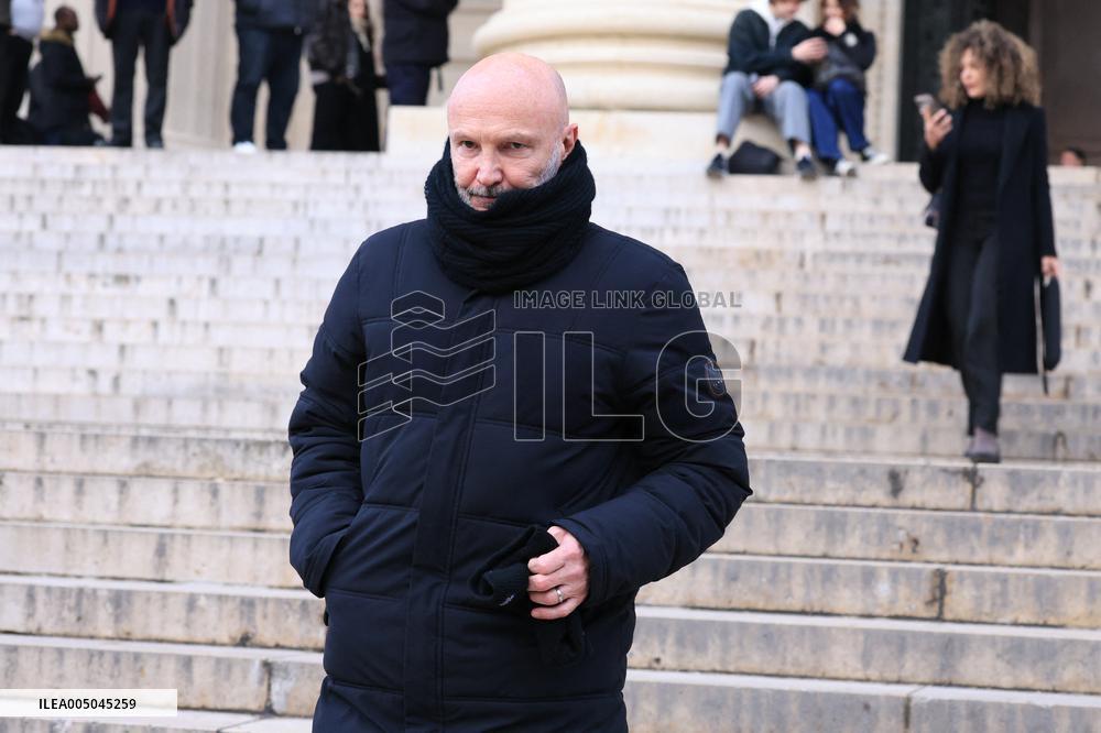 Figure of French Football Rolland Courbis Funeral - Paris