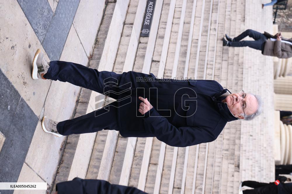 Figure of French Football Rolland Courbis Funeral - Paris