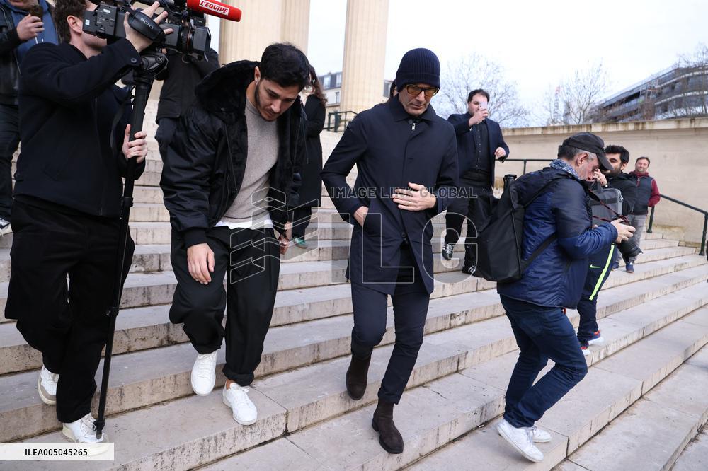 Figure of French Football Rolland Courbis Funeral - Paris