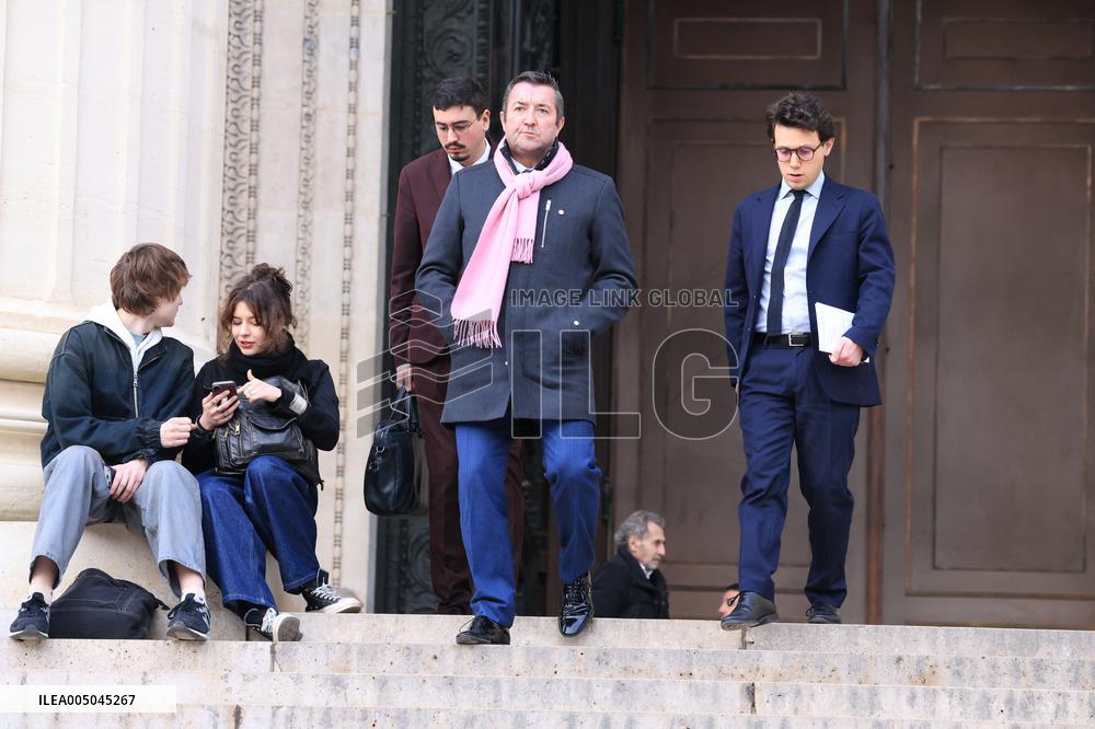 Figure of French Football Rolland Courbis Funeral - Paris