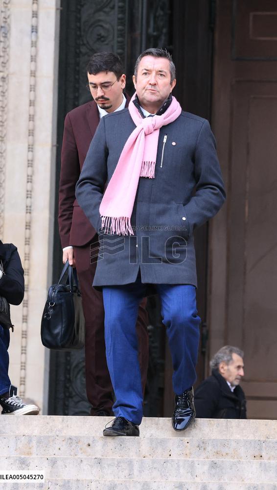 Figure of French Football Rolland Courbis Funeral - Paris