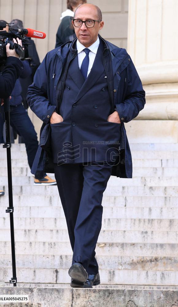 Figure of French Football Rolland Courbis Funeral - Paris