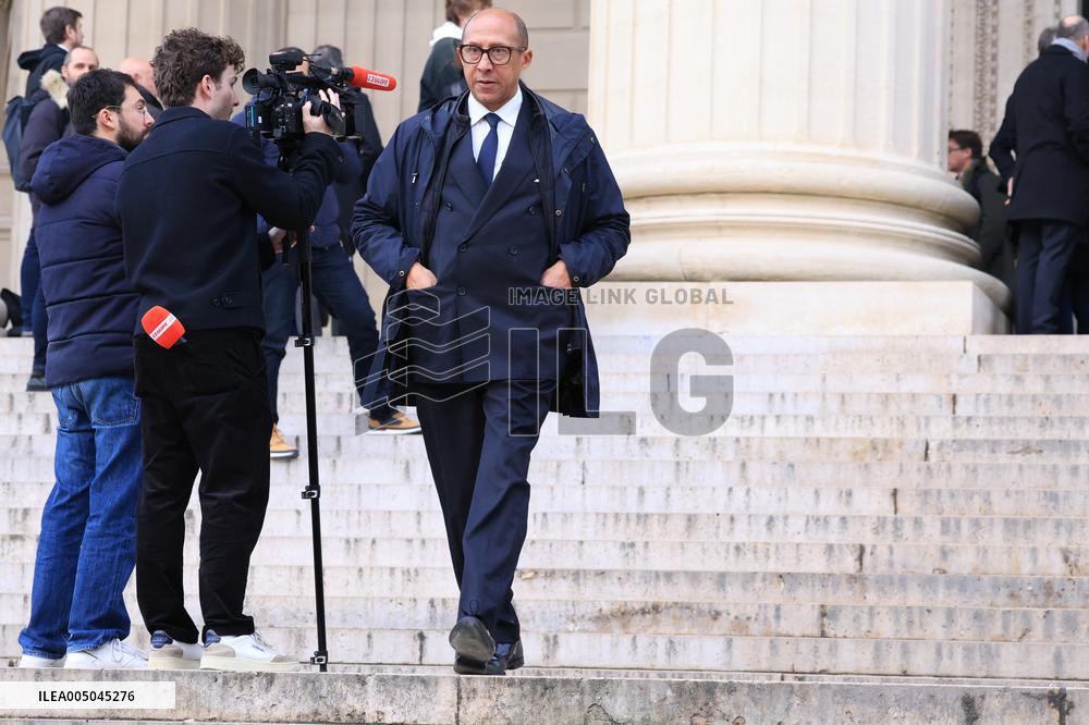 Figure of French Football Rolland Courbis Funeral - Paris