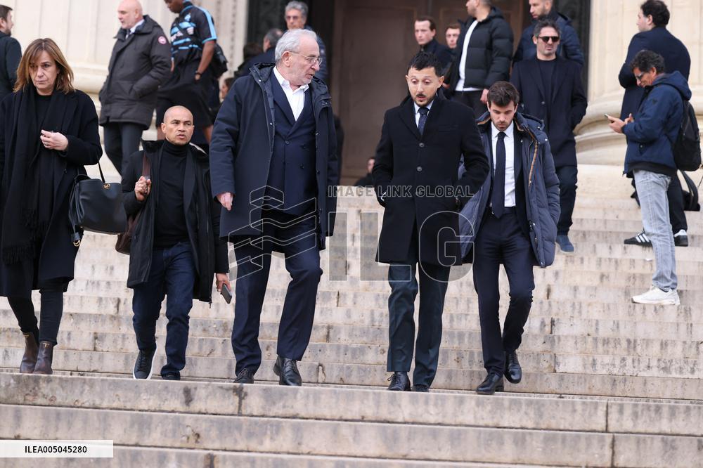 Figure of French Football Rolland Courbis Funeral - Paris