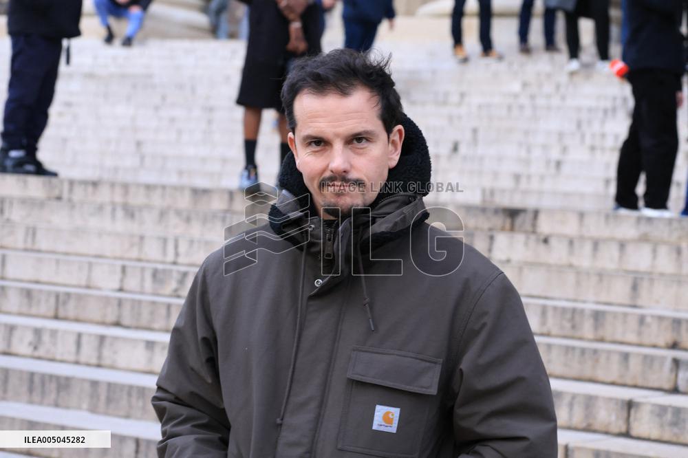 Figure of French Football Rolland Courbis Funeral - Paris