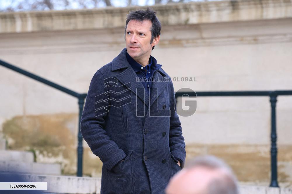 Figure of French Football Rolland Courbis Funeral - Paris