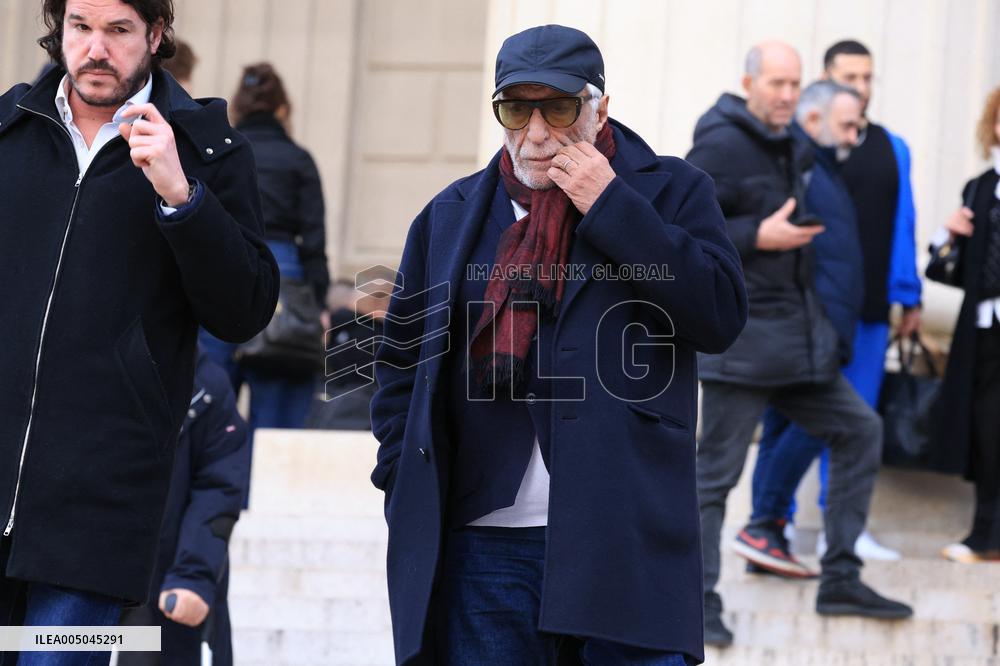Figure of French Football Rolland Courbis Funeral - Paris
