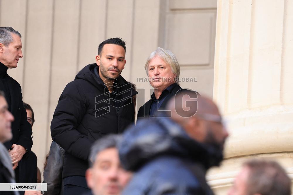 Figure of French Football Rolland Courbis Funeral - Paris