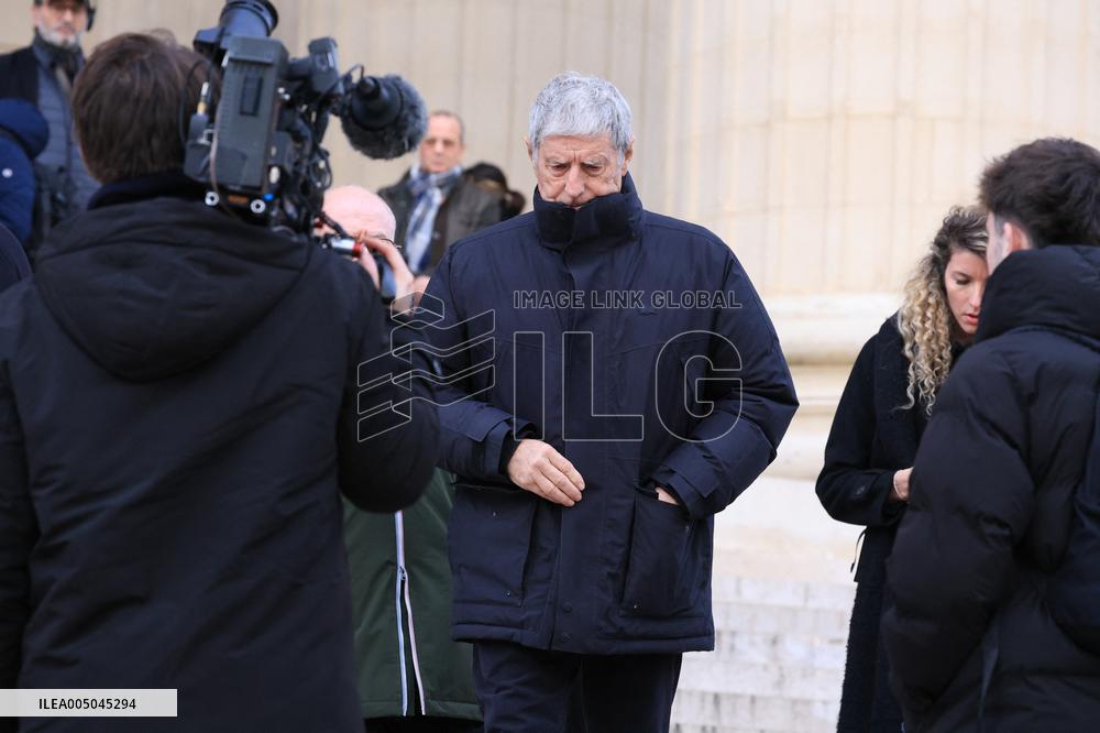 Figure of French Football Rolland Courbis Funeral - Paris