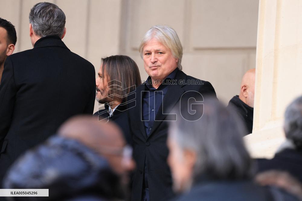 Figure of French Football Rolland Courbis Funeral - Paris