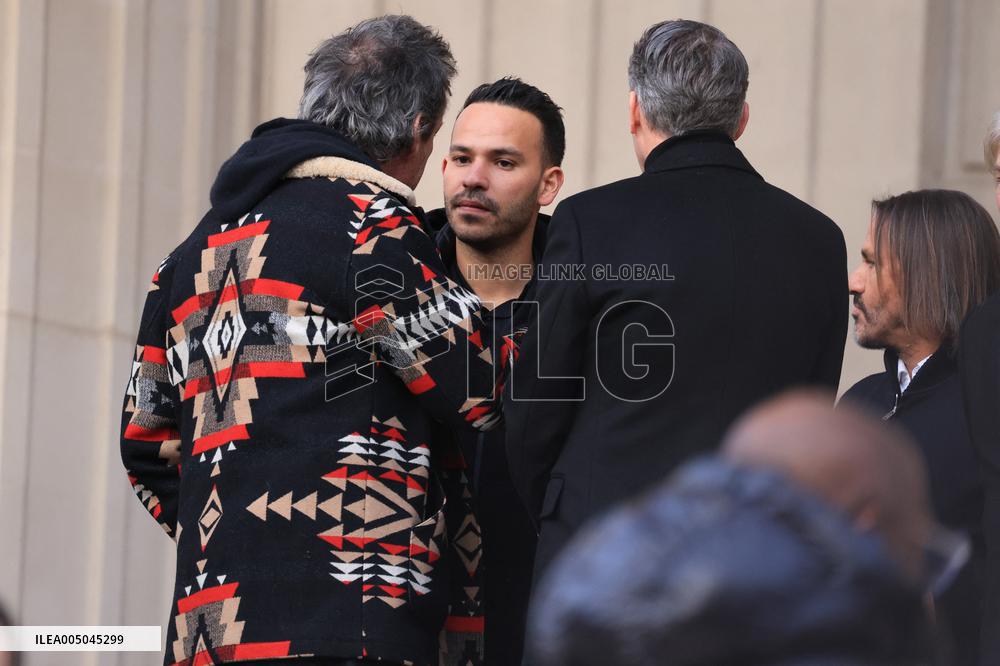 Figure of French Football Rolland Courbis Funeral - Paris