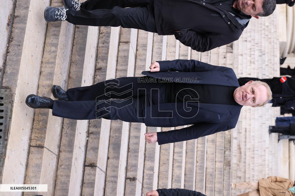 Figure of French Football Rolland Courbis Funeral - Paris