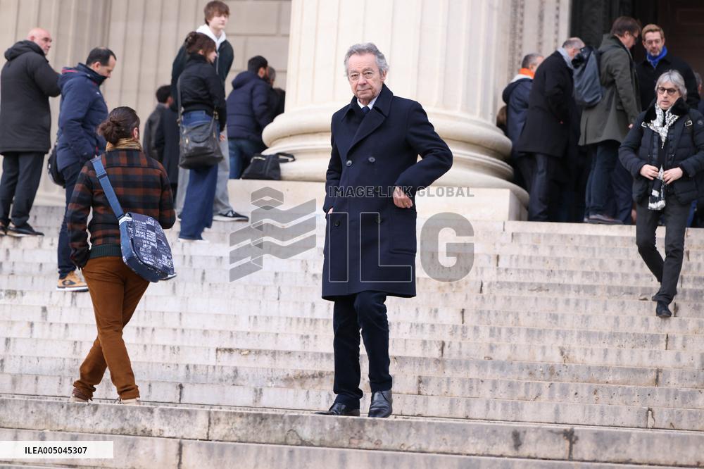 Figure of French Football Rolland Courbis Funeral - Paris