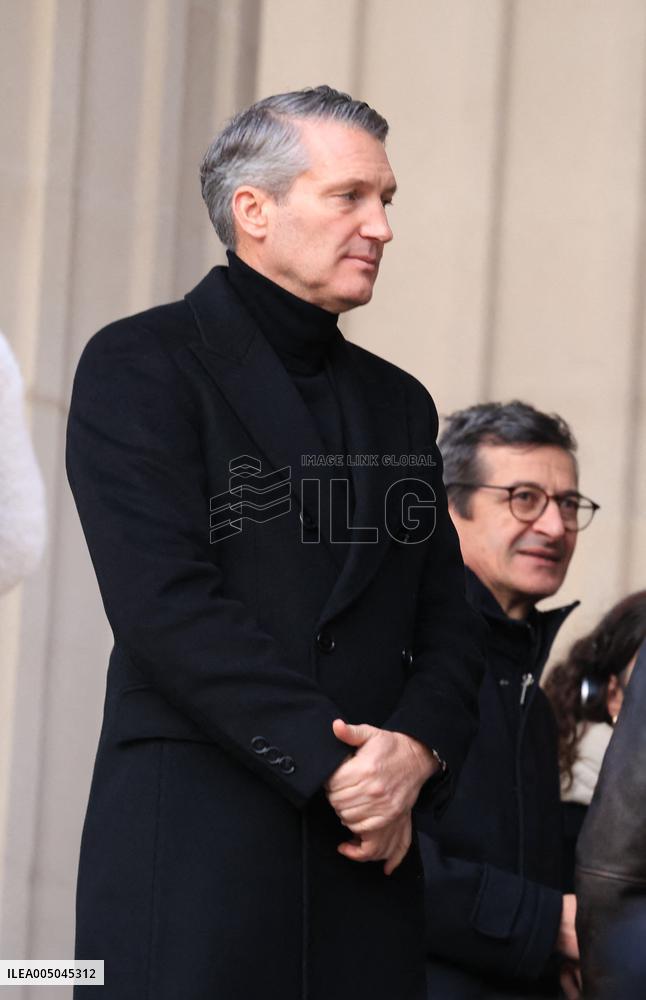 Figure of French Football Rolland Courbis Funeral - Paris