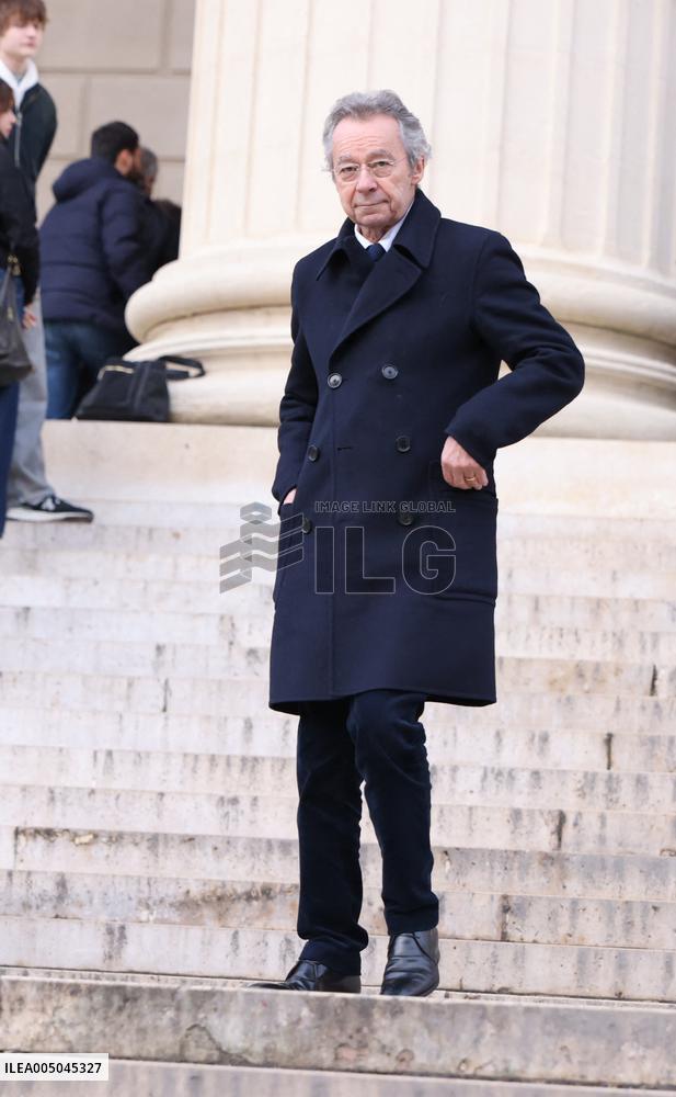 Figure of French Football Rolland Courbis Funeral - Paris