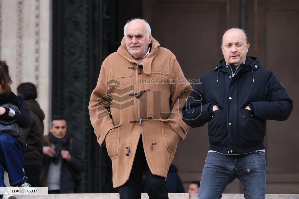 Figure of French Football Rolland Courbis Funeral - Paris