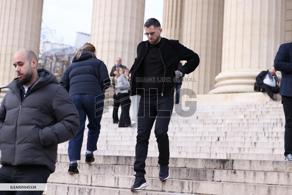 Figure of French Football Rolland Courbis Funeral - Paris