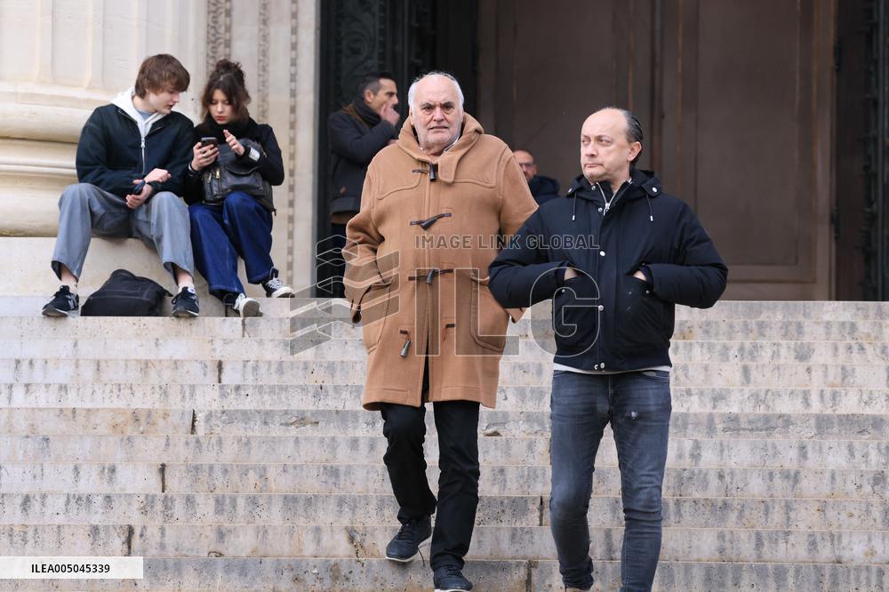 Figure of French Football Rolland Courbis Funeral - Paris