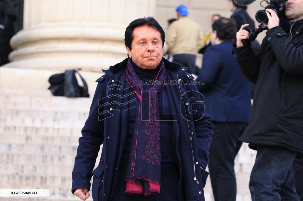 Figure of French Football Rolland Courbis Funeral - Paris