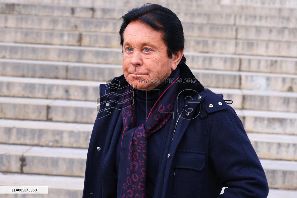 Figure of French Football Rolland Courbis Funeral - Paris