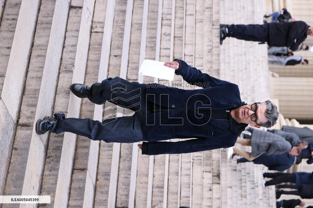 Figure of French Football Rolland Courbis Funeral - Paris