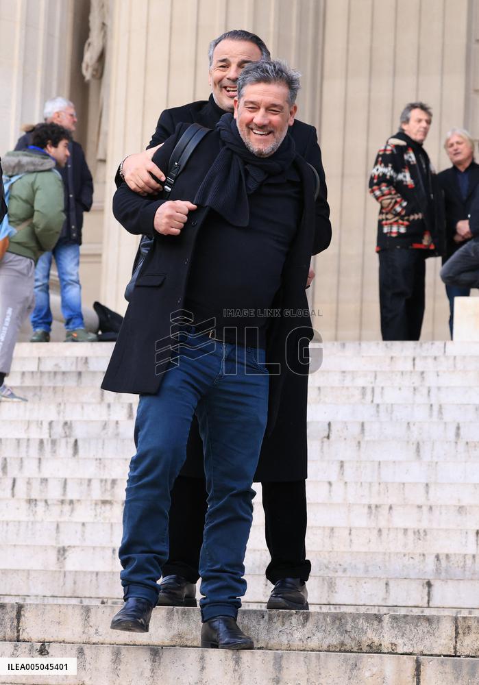 Figure of French Football Rolland Courbis Funeral - Paris