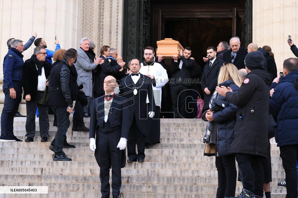 Figure of French Football Rolland Courbis Funeral - Paris