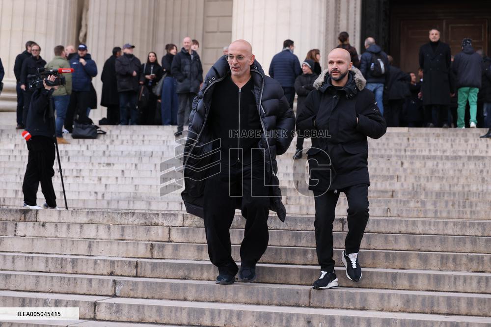 Figure of French Football Rolland Courbis Funeral - Paris