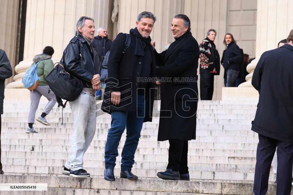 Figure of French Football Rolland Courbis Funeral - Paris