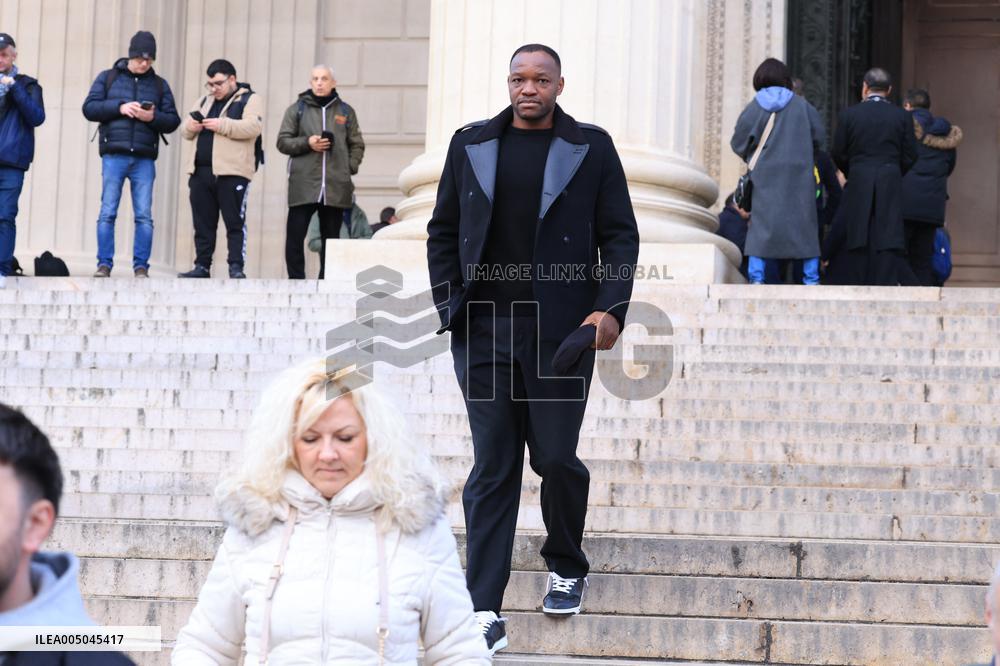 Figure of French Football Rolland Courbis Funeral - Paris