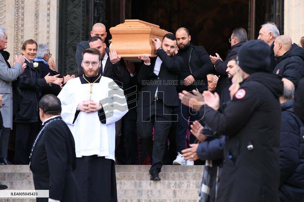Figure of French Football Rolland Courbis Funeral - Paris
