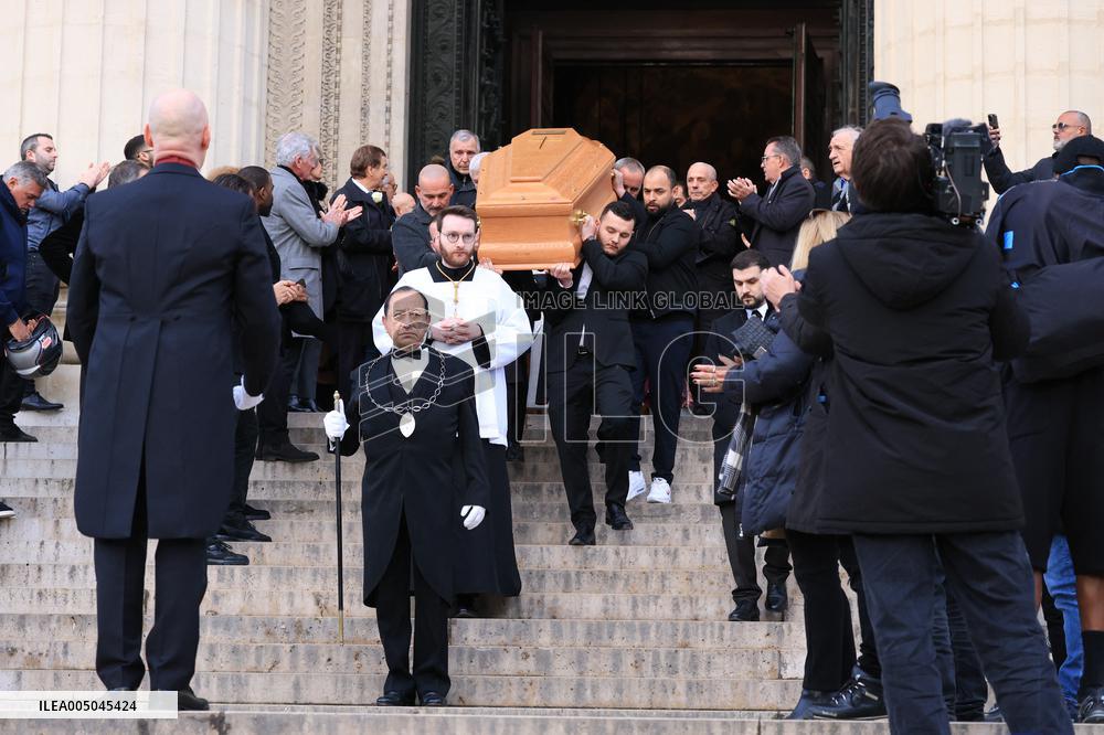 Figure of French Football Rolland Courbis Funeral - Paris