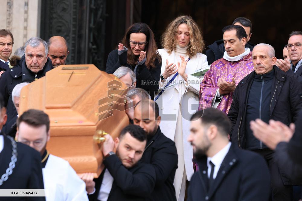 Figure of French Football Rolland Courbis Funeral - Paris