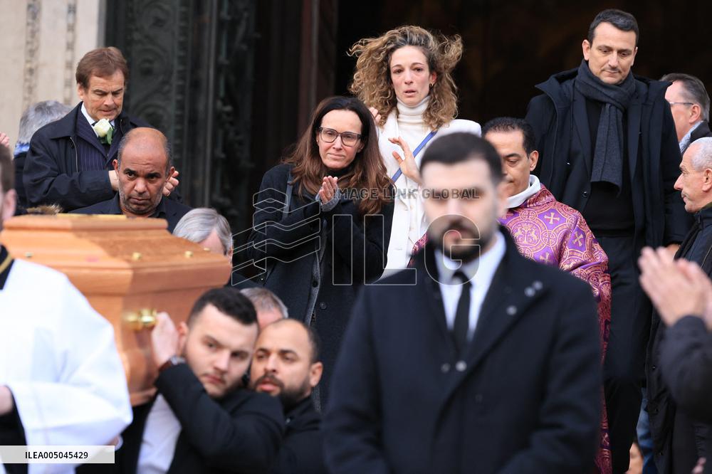 Figure of French Football Rolland Courbis Funeral - Paris