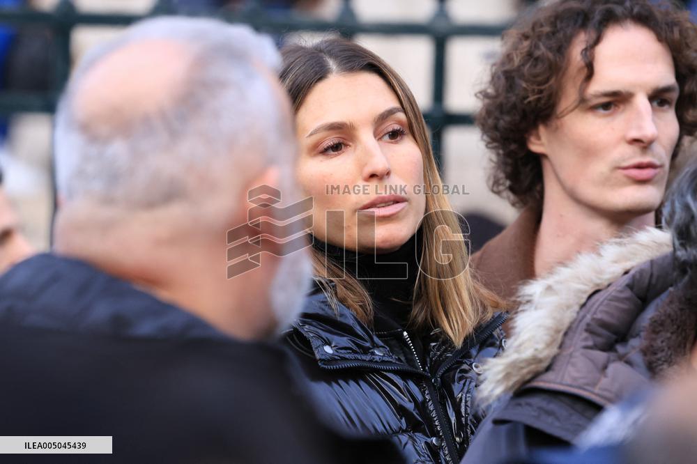 Figure of French Football Rolland Courbis Funeral - Paris