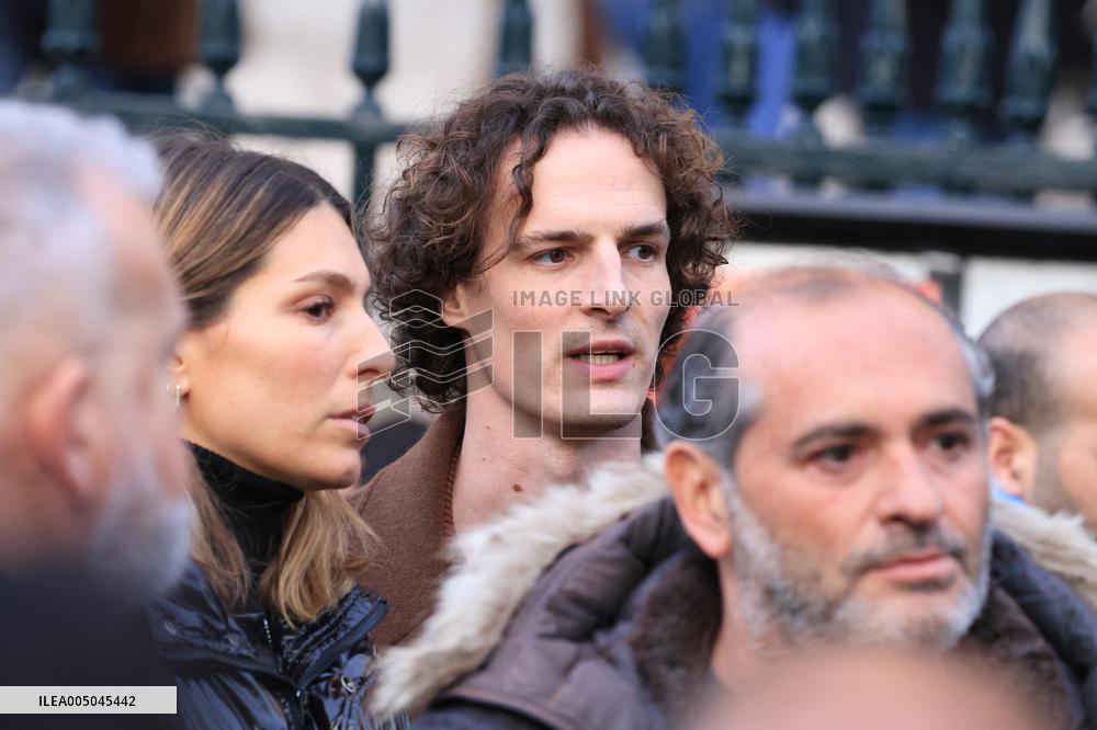 Figure of French Football Rolland Courbis Funeral - Paris