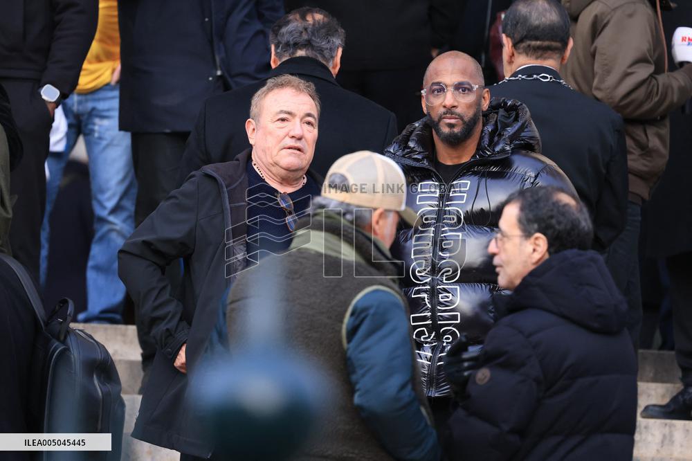 Figure of French Football Rolland Courbis Funeral - Paris