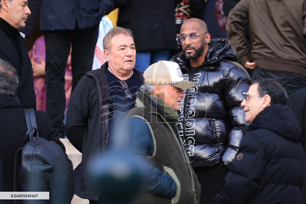 Figure of French Football Rolland Courbis Funeral - Paris